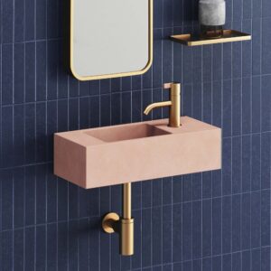 Fox Compact Basin, Offset With Side Vanity Area