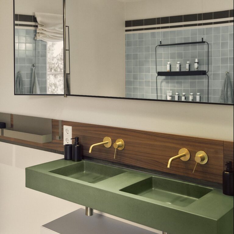 Sienna Concrete Trough Design Twin Basin - Image 3