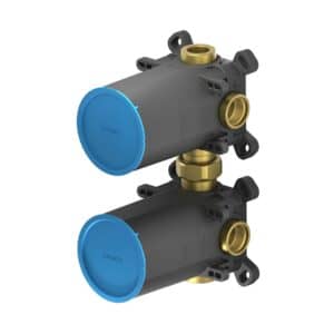 Built-In Part For Single Lever Bath-Shower Mixer With 2 Way Rotation Diverter