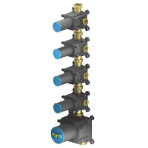 Built-In Part - Thermostatic Shower Mixer With 4 Stop Valves