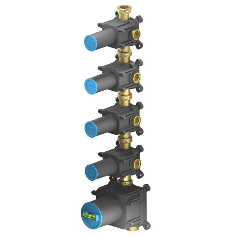 Built-In Part - Thermostatic Shower Mixer With 4 Stop Valves