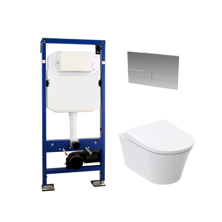 WC GP Pack With Toilet Frame & Flush Plate