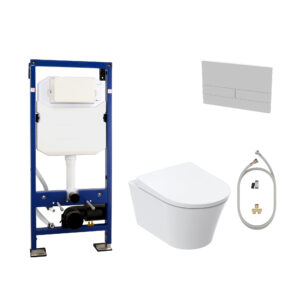 WASHLET® RG Lite With WC GP Pack With Toilet Frame, Flush Plate & Connecting Set
