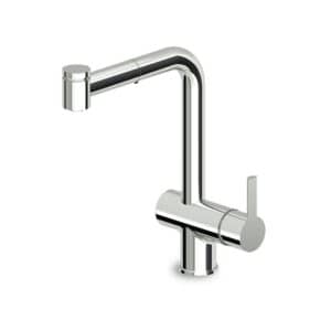 Single Lever Sink Mixer With Swivel Spout, Pull Out Spray 2 Jets