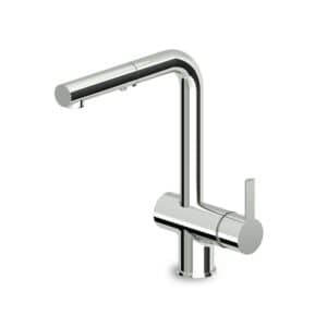 Single Lever Sink Mixer With Swivel Spout, Pull Out Spray 2 Jets