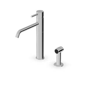 Pan S Single Lever Sink Mixer With Swivel Spout & Side Spray