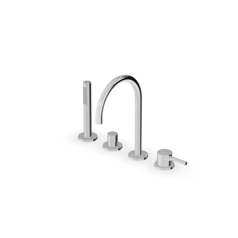 Pan S 4 Hole Bath Tub Single Lever Mixer