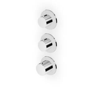 Pan S Thermostatic Shower Mixer 2 Stop Valves