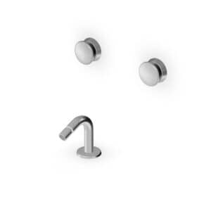 Sablier Built-In Bidet Mixer With Deck-Mounted Spout