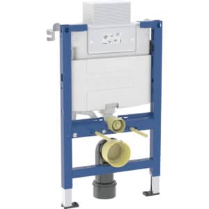 Duofix Element For Wall-Hung WC, 82 cm With Alpha Concealed Cistern 12 cm, 5.8 / 3 Litres