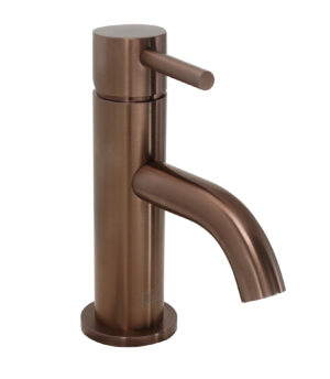 VOS Single Lever Mini Basin Mixer - Brushed Bronze