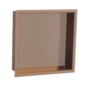 Shower Niche 300 x 300mm - Brushed Bronze