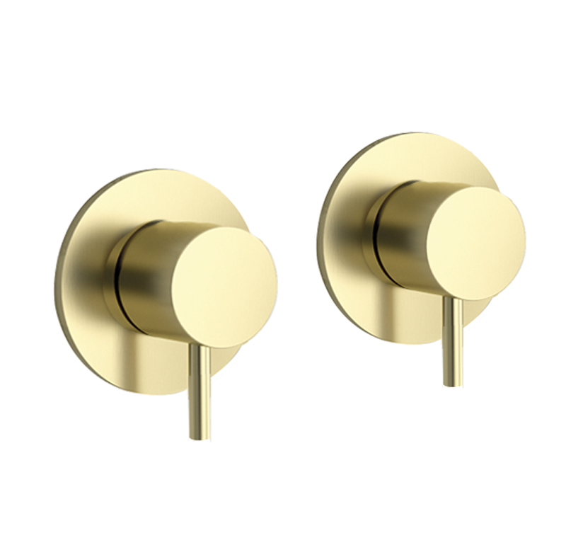 VOS Wall Valves - Brushed Brass