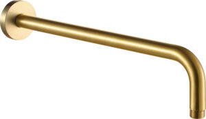 VOS Shower Arm, 400mm - Brushed Brass