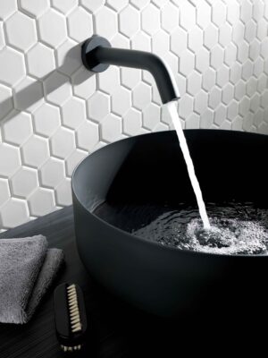 JTP React Sensor Wall Spout - Matt Black
