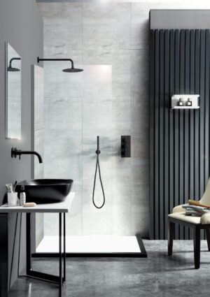 JTP VOS Overhead Shower - Matt Black