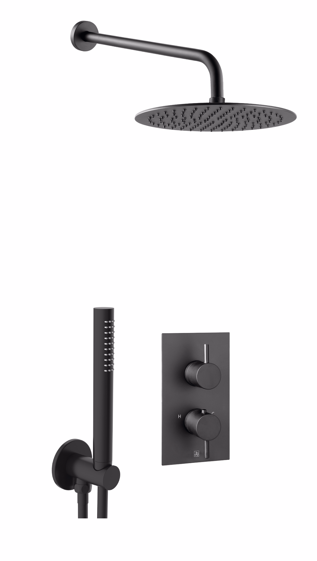 JTP VOS Shower Combination 2 Outlet - Matt Black