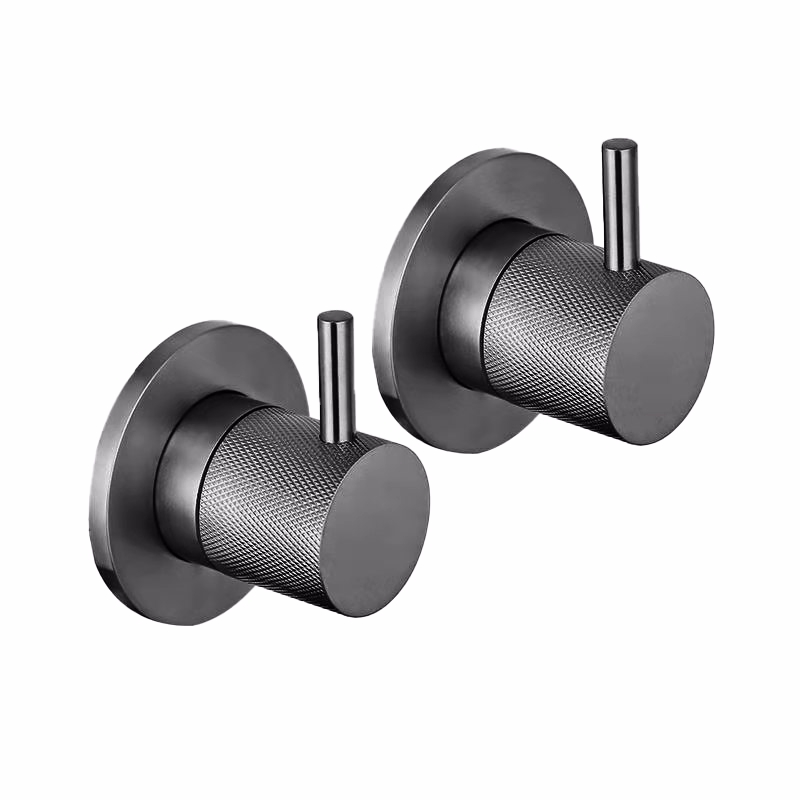 JTP VOS Wall Valves with Designer Handles - Brushed Black