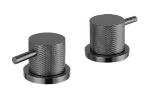 VOS Panel Valves with Designer Handles - Brushed Black