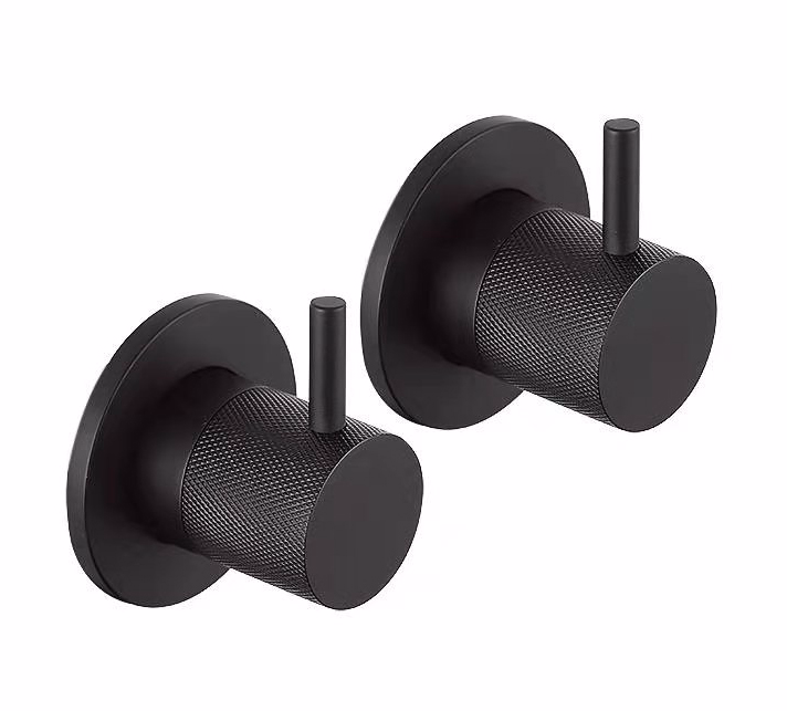 JTP VOS Wall Valves with Designer Handles - Matt Black