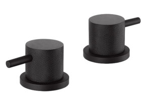 VOS Panel Valves with Designer Handles - Matt Black