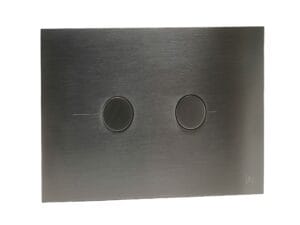 Brushed Black Metal Pneumatic Flush Plate
