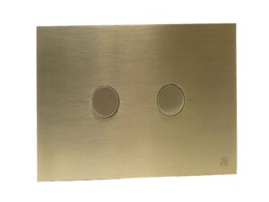 Brushed Brass Metal Pneumatic Flush Plate
