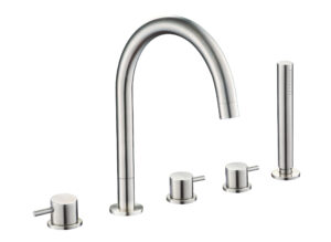 INOX 5 Hole Bath Shower Mixer
