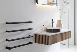 JTP OBI Matt Black - 4 Bar Electric Radiator