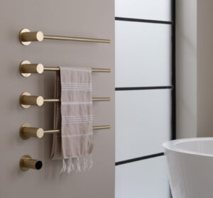 JTP ONYX Brushed Brass Electric Radiator