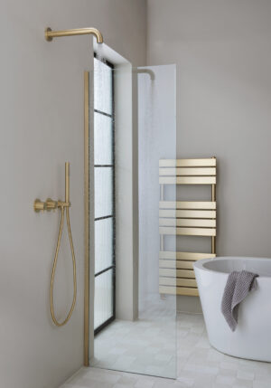 JTP HIX Radiator Brushed Brass 1200 x 500mm