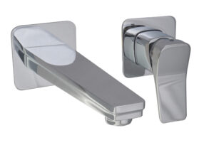 HIX Single Lever Wall Mounted Basin Mixer - Chrome