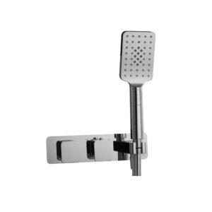 HIX Thermostatic Concealed 2 Outlet Shower Valve - Chrome