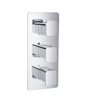 HIX Thermostatic Concealed 2 Outlet Shower Valve - Chrome