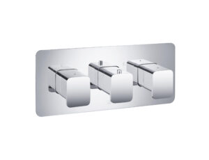 HIX Thermostatic Concealed 3 Outlet Shower Valve - Chrome