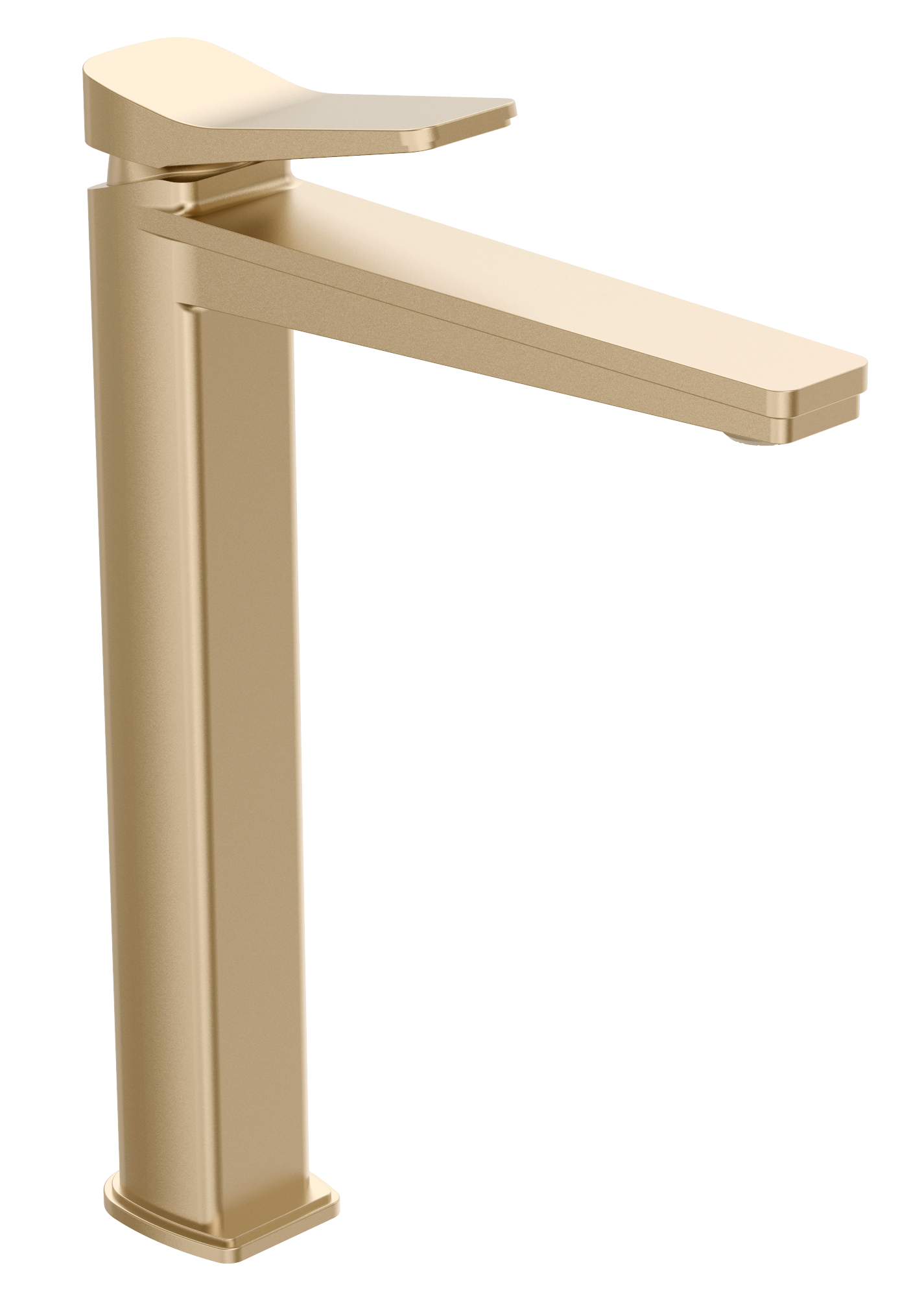 JTP HIX Single Lever Tall Basin Mixer - Brushed Brass