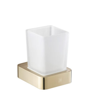 HIX Tumbler Holder Wall Mounted - Brushed Brass
