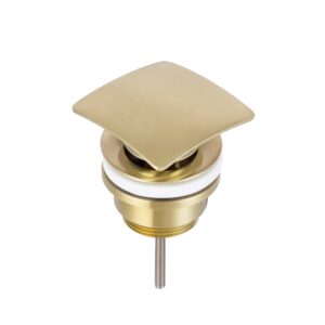 HIX Basin Waste Universal Slotted and Unslotted - Brushed Brass