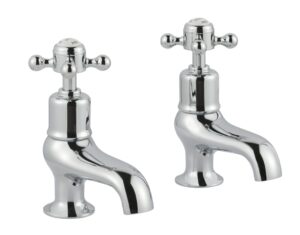 Grosvenor Cross Bath Taps - Chrome