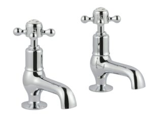 Grosvenor Cross Cloakroom Basin Taps - Chrome