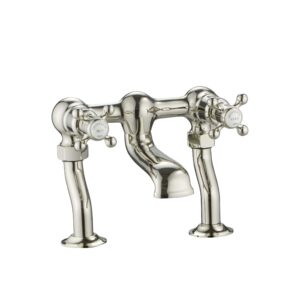 Grosvenor Deck Mounted Bath Filler - Nickel
