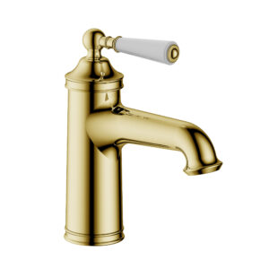 Single Lever Basin Mixer - Polished Gold