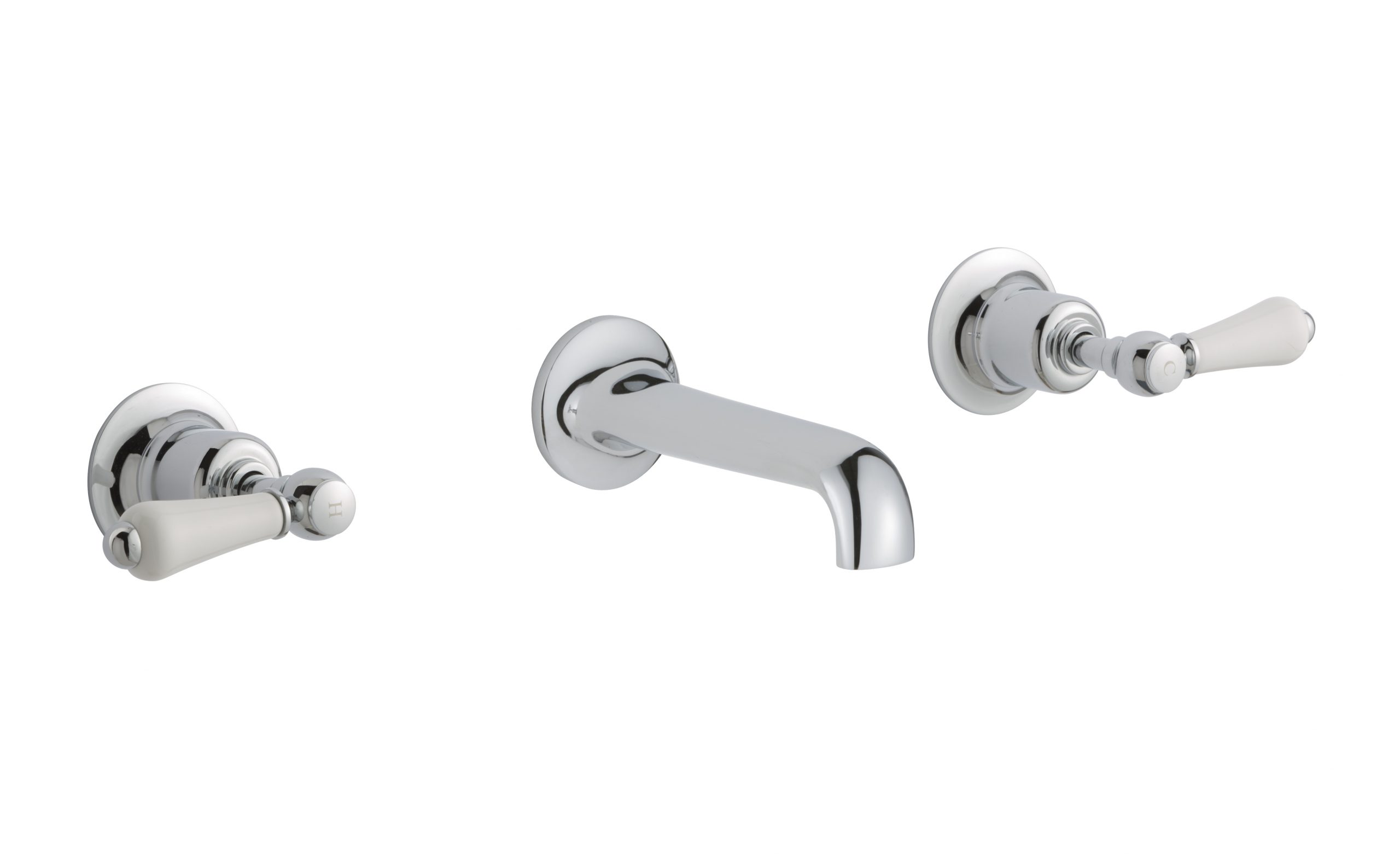 Grosvenor Lever 3 Hole Basin Mixer - Chrome