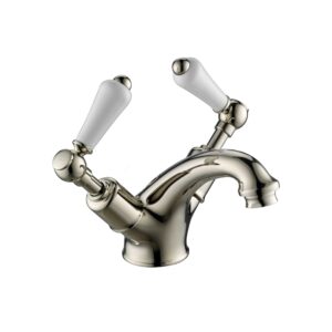 Grosvenor Lever Basin Mixer with Pop Up Waste - Nickel