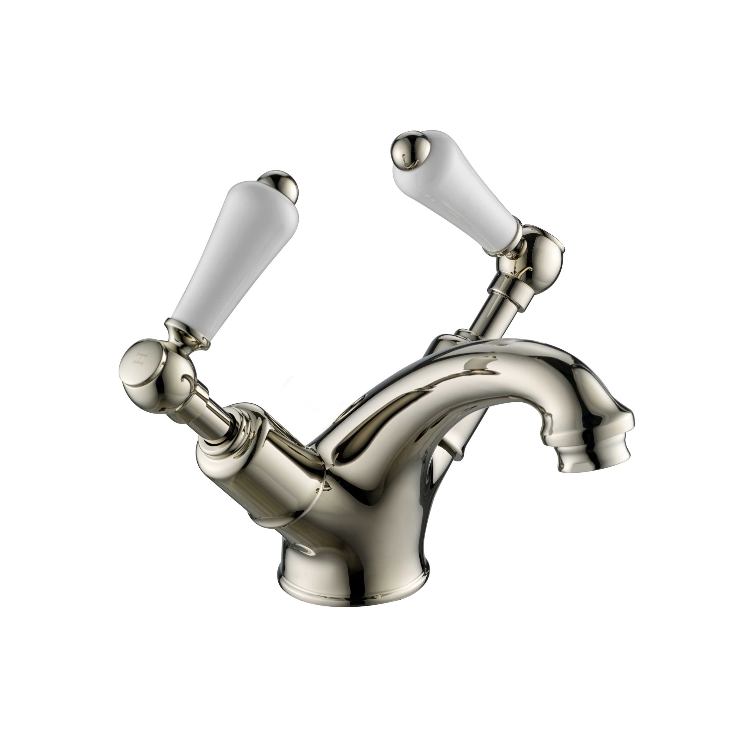Grosvenor Lever Basin Mixer with Pop Up Waste - Nickel