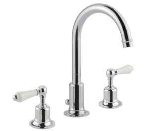 Grosvenor Lever 3 Hole Basin Mixer - Chrome