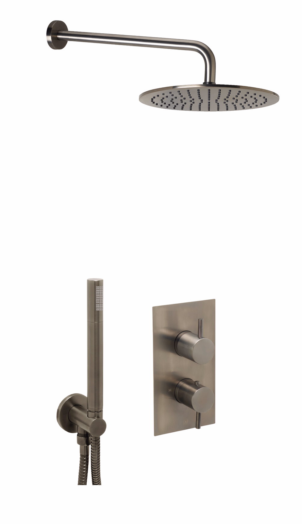 JTP VOS Shower Combination 2 Outlet - Brushed Black
