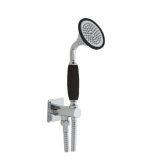 Grosvenor Black Edition Water Outlet and Holder with Hand-Shower - Chrome