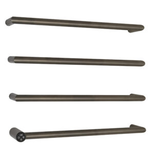 OBI Brushed Black - 4 Bar Electric Radiator