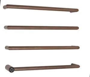OBI Brushed Bronze - 4 Bar Electric Radiator